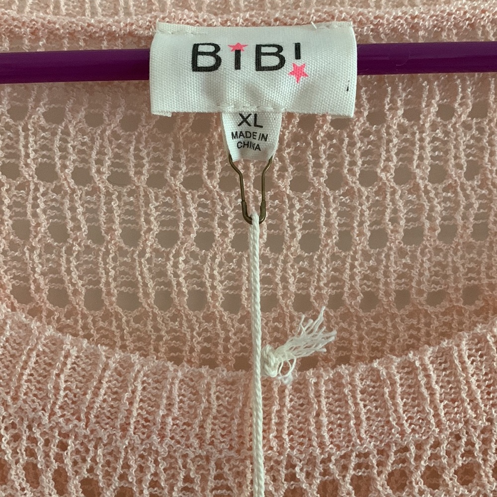 BiBi Loose Fit Open Knit Top - Apricot - Picture 3 of 5